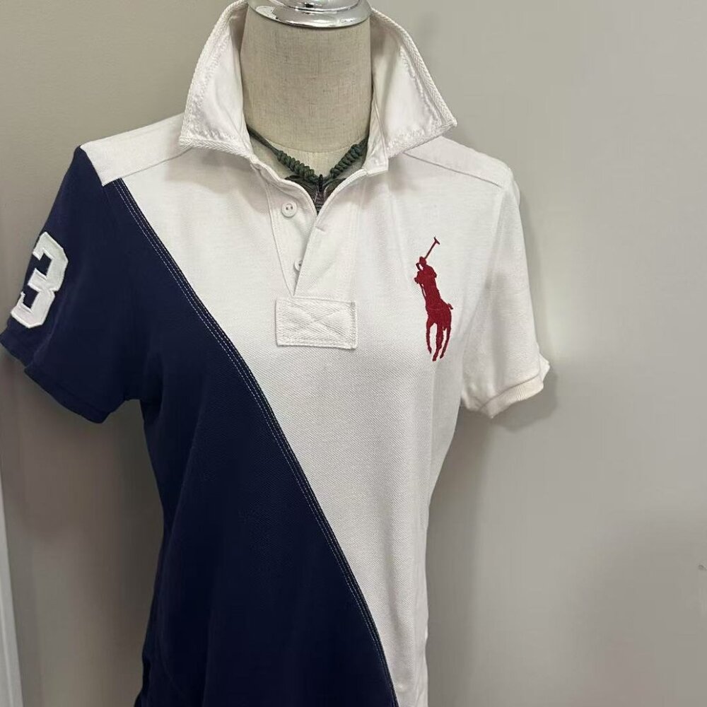 Polo Ralph Lauren Custom Slim Fit Big Pony Mesh Polo Shirt - Picture 2 of 14